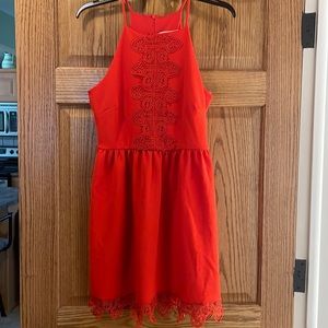 Miami, Red halter style dress, size Medium